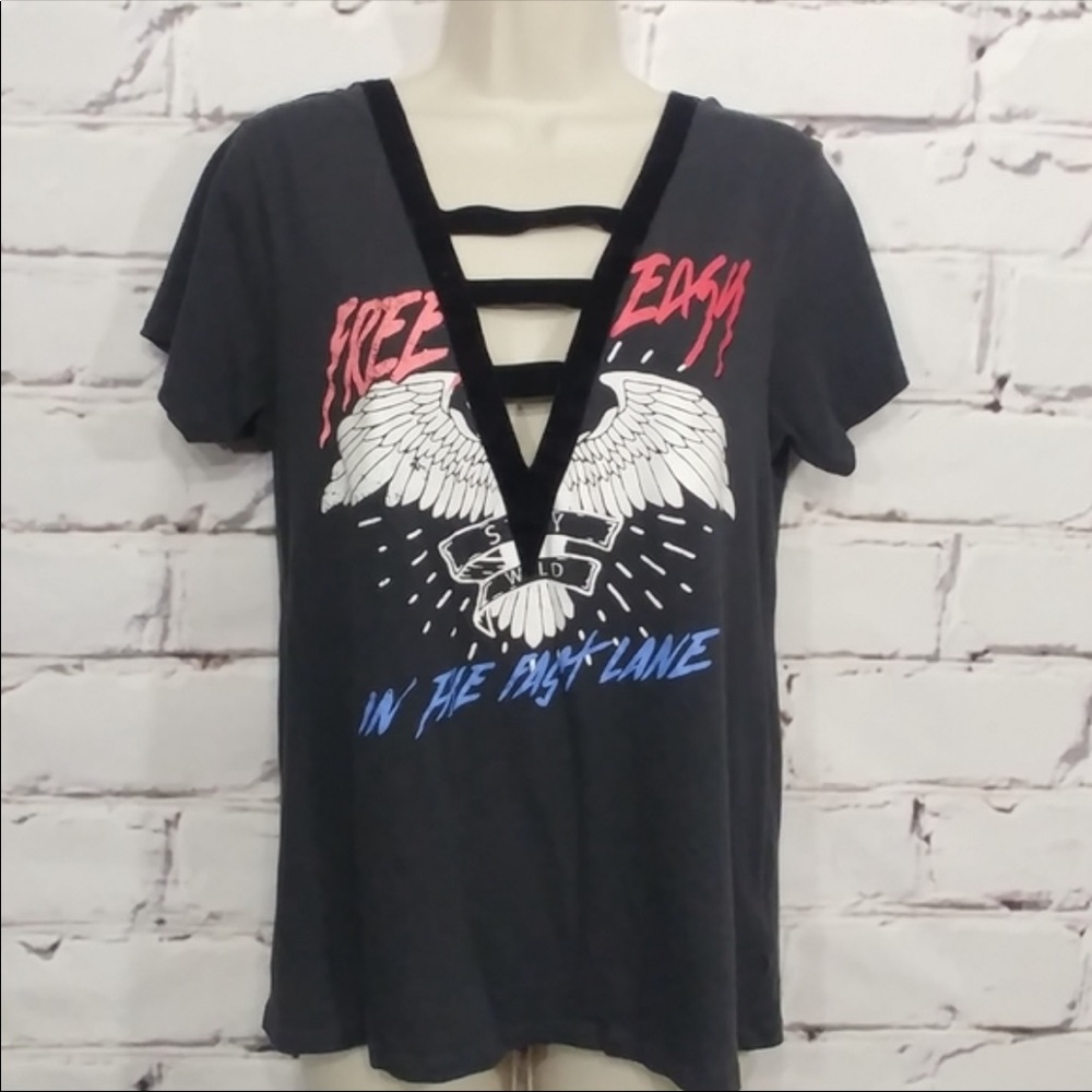 Express Grey Graphic Tee